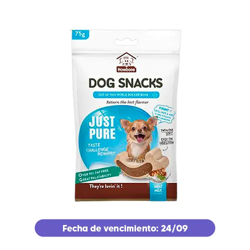 Liquidación Gnawlers Snack Howbone Just Pure Rocker Bone 75Gr