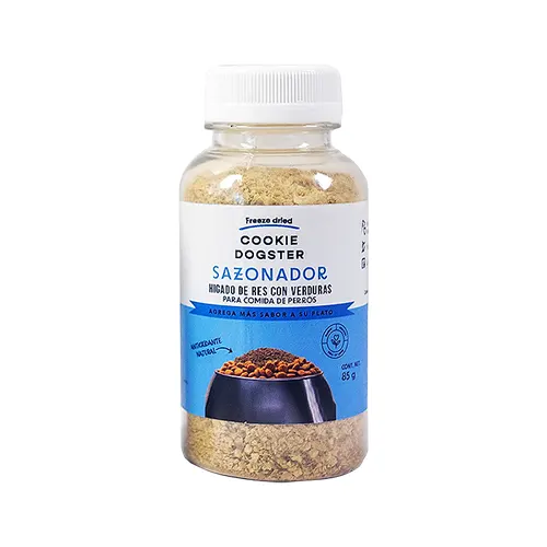Cookie Dogster Sazonador para Perro Hígado de Res con Verduras 85Gr