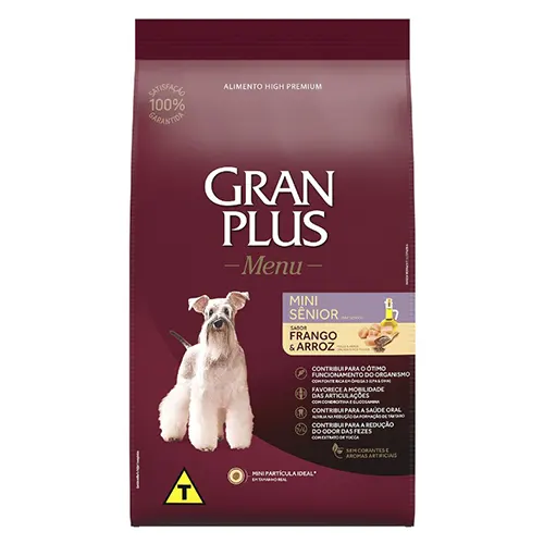 Gran Plus Menú Perro Senior Mini Pollo y Arroz 10.1kg
