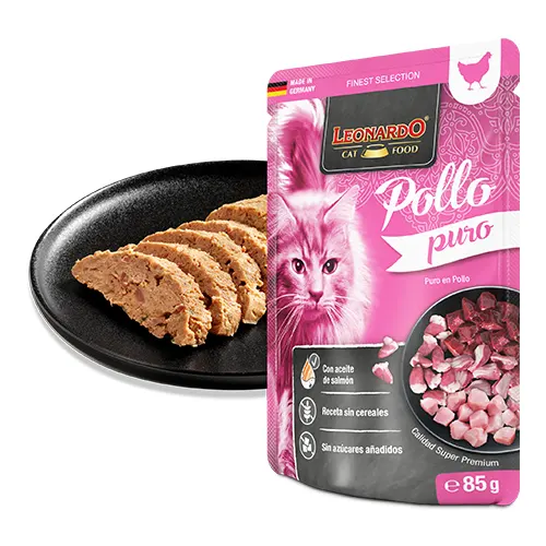 Leonardo Cat Pouch Puro Pollo 85Gr