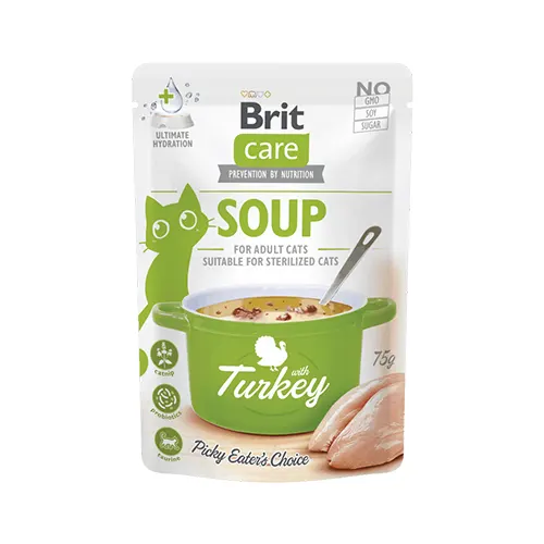 Brit Care Soup Cat Sterilized Turkey 75Gr