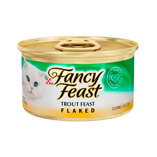 Fancy Feast Lata Gato Adulto Festival de Copos con Trucha y otros 85Gr