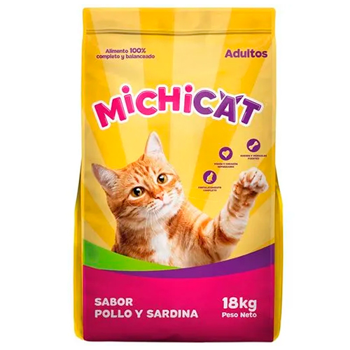 Michicat Adulto Pollo y Sardina 18kg