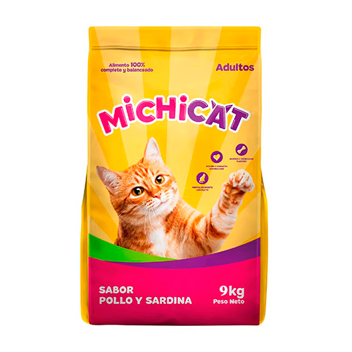 Michicat Adulto Pollo y Sardina 9kg