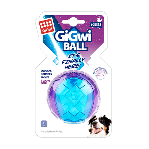 Gigwi Ball Transparente Violeta L Gigwi ball transparente L