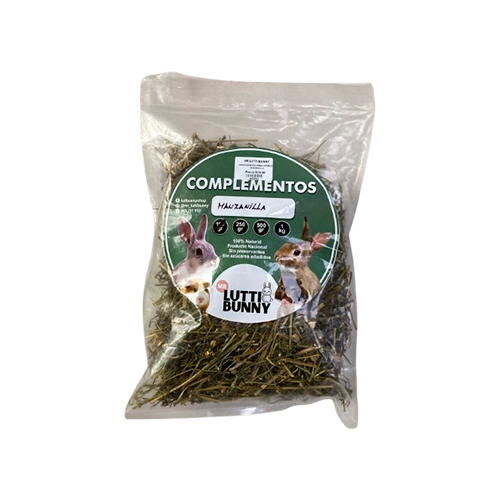 Mr. Lutti Bunny Complementos para Conejo Manzanilla 100Gr Mr. Lutti Bunny Complementos para Conejo Manzanilla 100Gr